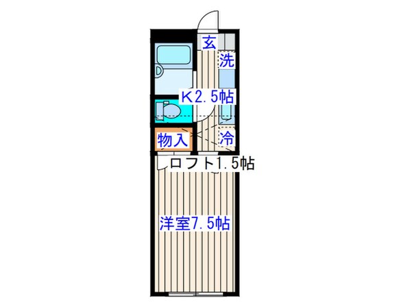 ウィンミルNo.6の物件間取画像